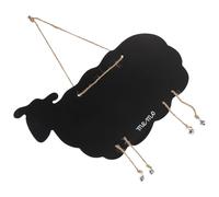 BUTIFULSIC Creative with String Blackboard Goat Shape Made of Wood Hanging for Reminder and Display Table Numbers, Lovely Decorative Message Board for Home and Shop