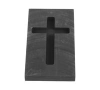 BUTIFULSIC Cross Graphite Casting Ingot Mold for Precious Metal Casting, High-Temperature Gold and Silver Melting, Religious Cross Design Graphite Refining Mold for Jewelry Making and Metal