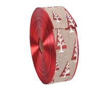 BUTIFULSIC Decorative Pine Style Weaving Ribbon Made of Imitation Linen and Iron Wire, Practical Hanging Band for Embellishing Flower Vases and Special Occasions, Chic Festive Pattern Ribbon
