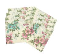 BUTIFULSIC Disposable Made from Wood Pulp Flower Printing Napkins 20pcs with Premium Quality and Fashion Pattern Design, for Party and Banquet Use
