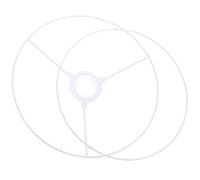 BUTIFULSIC DIY Lamp Shade Ring Set 25cm Metal Lampshade Frame Drum Shape Sturdy and Solid Lamp Shade Bracket for Making Your Own Lampshade