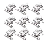 BUTIFULSIC Doctor Material Alloy Silver DIY Making Set with Jewelry 50pcs Festival Hat Pendants Charms and Fine Workmanship Graduation Party Accessories