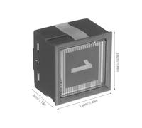 BUTIFULSIC Elevator Button Replacement Kit Dc24v with Green Light 1 Digit Push Button Assembly for Office Elevator Controls