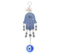 BUTIFULSIC Evil Eye Alloy and Glass Material with Elephant Hand Design Hanging Decor Safe and Easy to, Lightweight Charm for Home and Store