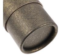 BUTIFULSIC Extendable Artwork Storage Tube, Telescoping Drawing Tube for Posters, Reusable Dark Brown Cylinder, Portable 52-95cm Length, 6.8cm Diameter, Practical for Artists and Project