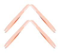 BUTIFULSIC Eyebrow Tweezers Brow Shaping and Hair Removal Tools Stainless Steel 4pcs Golden Lightweight Professional Precision Tweezers for Women and Men for Facial Grooming