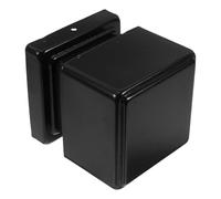 BUTIFULSIC Finial Post Tops Decorative Galvanized Iron Fence Post Cap for 100mm Square Tube, Black Finish, Replace Old Fence Topper and Garden Use
