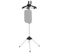 BUTIFULSIC Foldable Steamer Coat Hanger with Integrated Ironing Board Telescopic Height Stand Stable Four-legged Design Clothes Steamer Holder for All Types and Drying Rack