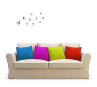 BUTIFULSIC Four-Leaf Reusable and Use Acrylic 3D Crystal Mirror Wall Sticker Wall Decal for Home and