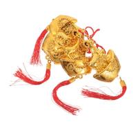 BUTIFULSIC Goat Ornaments Plastic and Polyester Fiber 2027 Year Hanging Decorations 4pcs with Vibrant Red Tassel Sheep Pendants Symbol of Good Luck for Home and Hallways