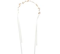BUTIFULSIC Golden Alloy and Fabric Wedding Headband for Women with Comfortable Adjustable Size, Unique Leaf Design Hair Accessory for Weddings and Dinners