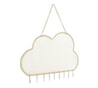 BUTIFULSIC Golden Iron Earring Display Stand Jewellery Organiser Hanging Rack with Grid Cloud Shape for Window Display over The Counter Use Simple Elegant Storage Stand
