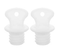 BUTIFULSIC Hot Water Bottle Stoppers White Replacement 2pcs Leakproof Water Caps Lightweight Reusable Sealing Plugs