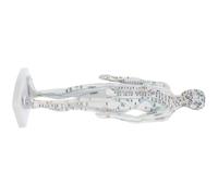 BUTIFULSIC Human Acupuncture Point Model Male Mannequin White Plastic Educational Tool for Massage Display Model Setups and Classrooms Visualizing Meridians