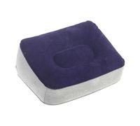BUTIFULSIC Inflatable Foot Rest and Flocking Material Portable Travel Footrest with Leakproof Design Rectangular Shape Lightweight and Stylish Foot Cushion Pad for Vehicle and Office Use