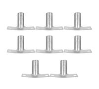 BUTIFULSIC Iron Broom Handle Connector and Universal Fit 8pcs with Quick-Attach Design for Mop Broom Handles, Suitable for Household Cleaning and Limited Storage Solutions