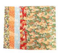 BUTIFULSIC Japanese Wrapping Paper 5 Sheets Set, Colorful Multipurpose Wrap for Wedding, Book Cover, Flower Packaging, Traditional Origami Crane Design, Arts and Crafts Paper Random Style