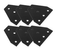 BUTIFULSIC Joint Plates Corner Brackets T Shape 6pcs Bracket for 3D Printer Frame Reinforcement , Sturdy Aluminium Metal with 5 Holes , Compatible with 2020 Aluminium Extrusion Profiles for