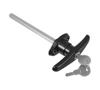 BUTIFULSIC Keyed T-Handle Garage Door Lock with Rod Linkage Universal Locking Handle for Barn Door and Gate Hardware Replacement Kit