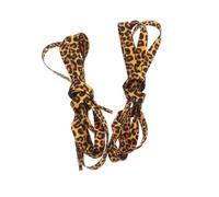 BUTIFULSIC Leopard Print Sneakers Shoelaces Flat Polyester Laces 1 Pair for Athletic Shoes Men and Women Prevents Coming Undone