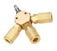 BUTIFULSIC Metal Three-Way Hose Connector for Old-Fashioned Faucet, Multi-Purpose Joint Design with Impact Resistant Sturdy Metal Material, for Home Use and Agricultural Watering