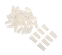 BUTIFULSIC Mini Triangular Makeup Sponges Beige for Precise Application 40pcs and Hard-to-reach Areas Sponge Cosmetic Wedges the Go Touchups and Nail Art