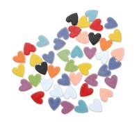 BUTIFULSIC Mosaic Tiles on Valentines Day Or Christmas Assorted Colour Ceramic Heart Shaped Resistant to Damage Random Color for for Home Decoration and Giftgiving