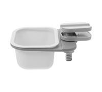 BUTIFULSIC Multi-functional Rotary Table Trash Bin with Clip Abs Sundry Storage Container for Home Office Bathroom Practical Desktop Waste Basket for Trash