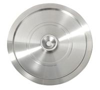 BUTIFULSIC Multipurpose Stainless Steel Pot Lid Cover for Bowls and Jars, round Shape Stylish Simple Design, Suitable for 19.1cm-22cm Inner Diameter, Safe and Reliable, Not Easy to Break Or