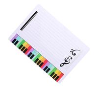 BUTIFULSIC Music Teaching Whiteboard Five-Line Staff Writable Lightweight Plastic Board for Music Education and Student Practice
