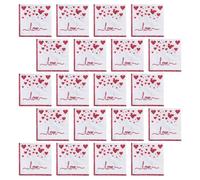 BUTIFULSIC Napkins Absorbency and Versatile Usage for Featuring Strong 20pcs Red Decorative Paper Unique Love Print Design Valentine's Day Wedding Anniversary Celebrations for Proposals