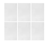 BUTIFULSIC Night Glowing Heat Shrink Sheets White Frosted Bops Plastic Sheets 6pcs DIY Craft Material for Making Accessories and Heat Shrink Crafts Suitable