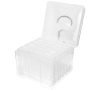 BUTIFULSIC Photo Case Storage Box with Handle Plastic Multi-purpose Organizer for Photos, Electronic Components, and Small Items on Working Desk