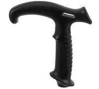 BUTIFULSIC Plastic T-Shaped Hiking Stick Handle with Comfortable Grip, Practical Outdoor Cane Knob for Men and Women, Classic Black Walking Accessory for Hardwood Sticks
