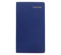 BUTIFULSIC Portable Budget Book A6 Blue Pu Cash Notebook Daily Expense Planner Household Accounting Journal with Cash Recording for Personal Finance Management
