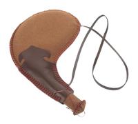 BUTIFULSIC Portable Leather Traditional Bota Bag Wear-resistant Leakproof Liquid Storage Pouch Vintage Canteen Bag for Outdoor Explorations and Historical Themed Camping