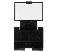 BUTIFULSIC Portable Mini Folding Empty Makeup Palette with Mirror, 3-Layer Compact Eyeshadow and Blush Organizer for Travel, Refillable Lipstick and Multi-Use Cosmetic Tray