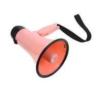 BUTIFULSIC Portable Pink Megaphone Bullhorn with Ergonomic Abs Design, Battery Powered Voice Amplifier for Rallying and Parade Handheld Speaker Use, Featuring Talk and Recording Playback
