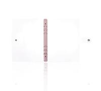 BUTIFULSIC PVC Pink Book Circle Ring Binder with 3 Round Binder Clip Rings Convenient and Easy to Operate for Students and School Use