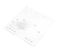 BUTIFULSIC Quilting Template Set Acrylic Quilting Ruler Five-petal Flower Pattern Sewing Patchwork Ruler for Beginners Craft DIY Fabric Cutting