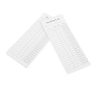 BUTIFULSIC Reading Log Bookmarks Elegant White Style for Tracking Reading Progress 12pcs Coated Paper Material Book Accessories for Book Enthusiasts