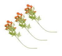 BUTIFULSIC Realistic Artificial Chamomile Flowers for Home Gathering and Theme Party Decoration Decorative Use 3pcs Silk Faux Daisy Blooms with Vivid Chamomile Shape Design