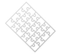 BUTIFULSIC Rectangle Carbon Steel Metal Cutting Dies for DIY Scrapbooking Embossing and Album Decoration Compatible with Manual Die Cutting Machines Puzzle Template for Paper Crafts