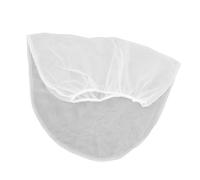 BUTIFULSIC Reusable Fine Mesh Pouch Filter Bag with Elastic Mouth for Filtering Paint Particles, White Polyester Strainer for Gardening and Aquaculture Applications