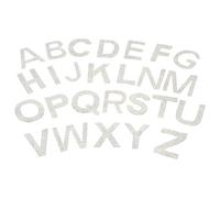 BUTIFULSIC Rhinestone Alphabet Iron-On Patches 26 Letters DIY Embroidery Applique Stickers for Clothing Bags Jeans White Hot Melt Glue Backing