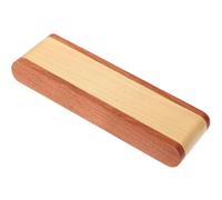 BUTIFULSIC Rotating Wooden Single Pen Display Case Compact Pen Storage and Ballpoints Portable Decorative Organizer Box for Birthday and Business Events