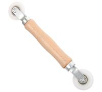 BUTIFULSIC Screen Repair Tool with Double-end Bearing Roller for Window and Screen Fixing Sturdy Wood and Nylon Material Beige Repair Kit for Window Installation