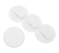BUTIFULSIC Self Adhesive Shower Curtain Clips Keeps Bathroom Neat and Prevents Water Splashing 4 Pcs with Abs Material, No Drilling Required, for Hotel and Public Places