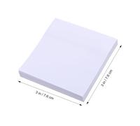 BUTIFULSIC Self-stick Note Pads Easy to Write and Read with 100 Sheets Each Shape White 3pcs Paper Memo Pads Suitable for Office and Business Settings