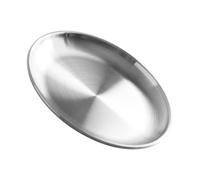 BUTIFULSIC Serving Tray Round with Anti-Rust and High-Temperature Resistance Features Stainless Steel Stylish and Simple Design for Serving Cakes, Fruits, and Barbecue at Home Or Parties